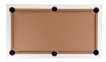 NORTH Essence Pooltafel/Eettafel Zwart/Wit 7FT miniatuur