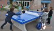 Heblad Tafeltennistafel Beton Blauw Rechte Hoek miniatuur