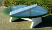 Heblad Tafeltennistafel Beton Groen Rond miniatuur