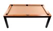 NORTH Essence Pooltafel/Eettafel Zwart/Walnut 7FT miniatuur