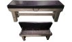 TopTable Dinner Pooltafel Wood Met Banken 7FT miniatuur