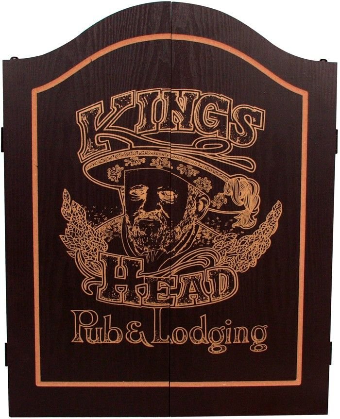 Dart Kabinet Kings Head Black & Gold - Razendsnelle levering!