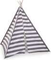 Childhome Collections Tipi Tent Grijs Wit Streepjes miniatuur