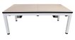 NORTH Essence Pooltafel/Eettafel Wit/Eik 7FT miniatuur