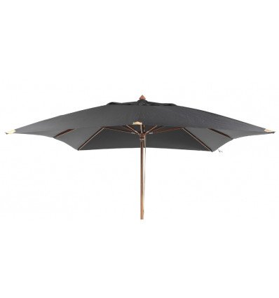 Gescova Houten Parasol Vierkant 300 x 300 cm Zwart