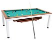 NORTH Essence Pooltafel/Eettafel Wit/Walnut 7FT miniatuur
