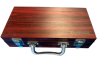 NORTH Pokerset Mahonie Look Koffer 100 Chips miniatuur