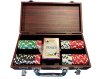 NORTH Pokerset Mahonie Look Koffer 100 Chips miniatuur