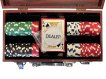 NORTH Pokerset Mahonie Look Koffer 100 Chips miniatuur