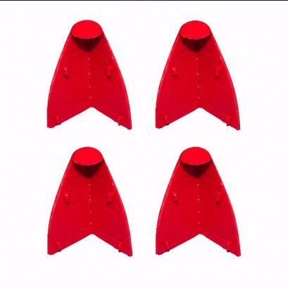 Cornilleau Hoekstuk uit twee materialen H60 rood X4
