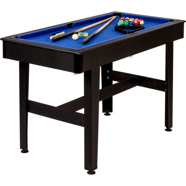 NORTH Bari Pooltafel Zwart/Blauw 4FT