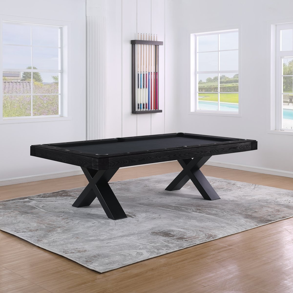 Lexor Dinner Xoon Pooltafel 7FT Zwarte Eik