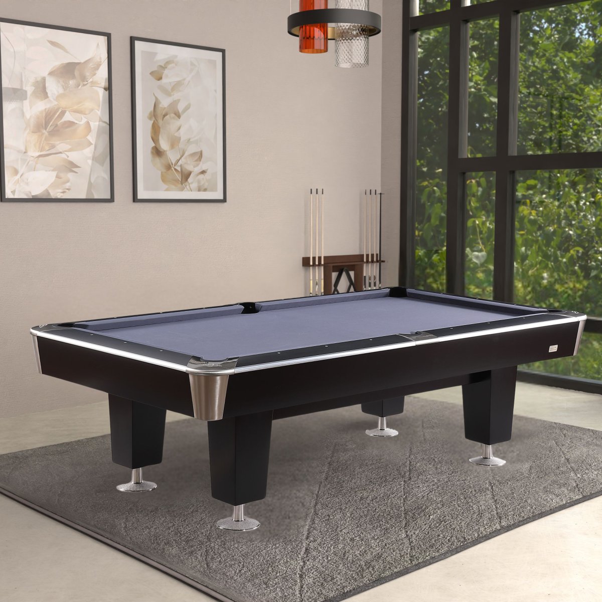 Lexor X-treme II Pro-Series Pooltafel RVS Zwart 8FT