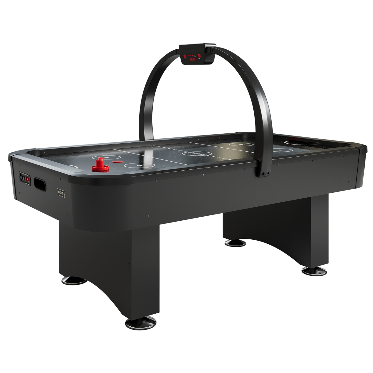 NORTH Thunder Airhockeytafel Zwart/Zwart 7FT