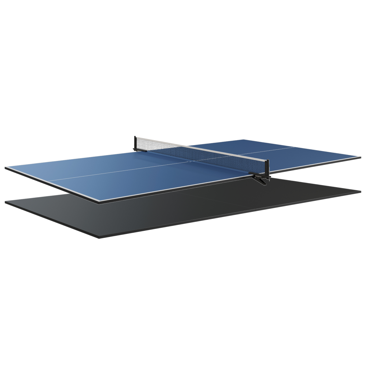 NORTH DualDeck Tafeltennistop Blauw/Zwart Competition