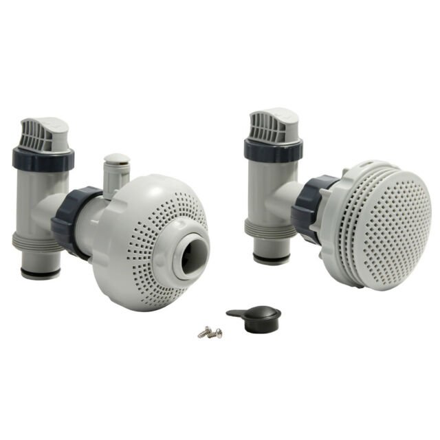Intex 26005 set afsluiters + aansluitingen (38mm) voor filterpompen met een debiet dat groter is dan 7m³.
