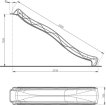KBT Losse Glijbaan Tsuri Platformhoogte 150cm Paars miniatuur