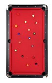 NORTH Gardone Pooltafel Zwart/Rood 7FT miniatuur