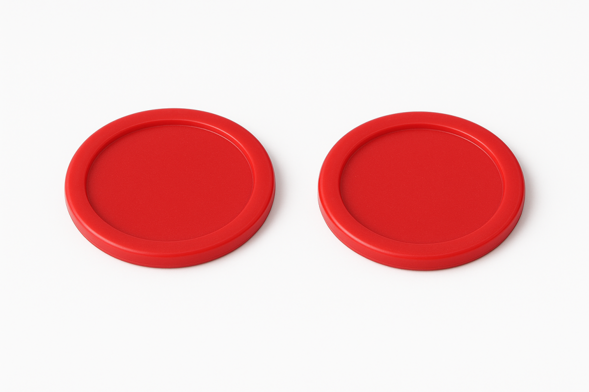 NORTH Airhockey Puck Rood 63mm 14 Gram (2 Pucks)