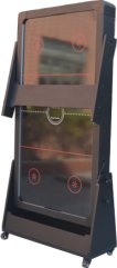 TopTable Twist 2in1 Max Airhockey/Pooltafel Zwart/Zwart 6FT miniatuur