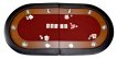 NORTH Foldy Pokertafel Rood 10 Personen miniatuur