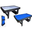 TopTable Twist 2in1 Max Airhockey/Pooltafel Zwart/Wit 6FT miniatuur