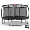 BERG Elite Regular Trampoline 430 Grijs Levels + Safety Net Deluxe miniatuur