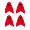 Cornilleau Hoekstuk uit twee materialen H60 rood X4 miniatuur