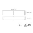 Cornilleau Hyphen Bank Wit / 220 cm miniatuur