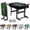 NORTH Durham Voetbaltafel Zwart Foldy miniatuur