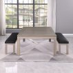 Lexor Dinner Design Pooltafel 8FT Cement miniatuur