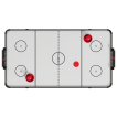 NORTH Blast Airhockeytafel Zwart/Wit 3FT miniatuur