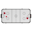 NORTH Arctic Airhockeytafel Zwart/Wit 5FT miniatuur