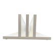 NORTH Afdekplaat Houder Pooltafel Hoogglans Wit (Voor 2 Tops) miniatuur