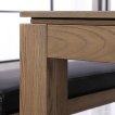 Top Table Lexor Pooltafel Dinner Design Vintage Oak 7FT miniatuur