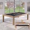 Top Table Lexor Pooltafel Dinner Design Vintage Oak 7FT miniatuur