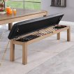 Top Table Lexor Pooltafel Dinner Design Vintage Oak 7FT miniatuur