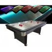 TopTable Fast Flash Steel & Multi LED Airhockeytafel Zwart/RVS 7FT miniatuur