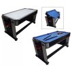 TopTable Twist 2in1 Junior Airhockey/Pooltafel Zwart/Wit 5FT miniatuur