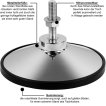 Tuniro Pro Black Voetbaltafel miniatuur