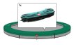 Berg Champion Inground Beschermrand Groen 270 cm miniatuur
