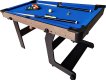 TopTable Fun Fold-Up Pooltafel Wood/Blauw 5FT miniatuur