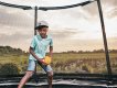 North Explorer Regular Trampoline 430 Round Black + Safety Net miniatuur