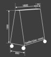 Cornilleau Tafeltennistafel Beschermhoes Premium Grijs miniatuur
