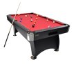 NORTH Gardone Pooltafel Zwart/Rood 7FT miniatuur