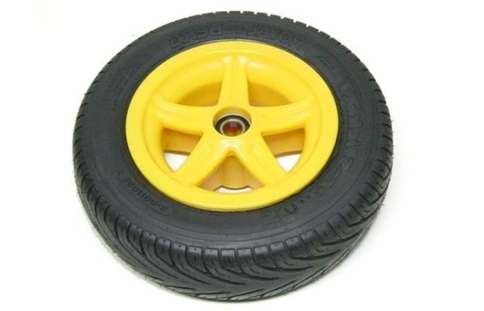 Berg sportvelg 350 x8 geel slick