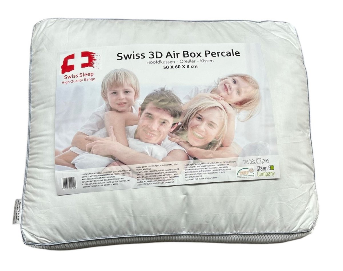 Zleep Hoofdkussen 3D Perkaal 50x60x8