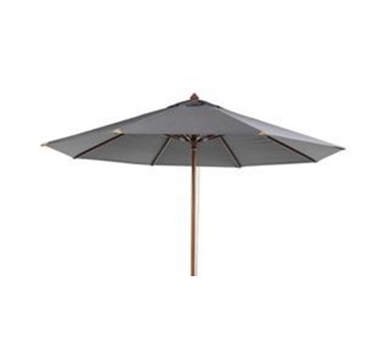 Gescova Houten Parasol Vierkant 300 x 300 cm Grijs