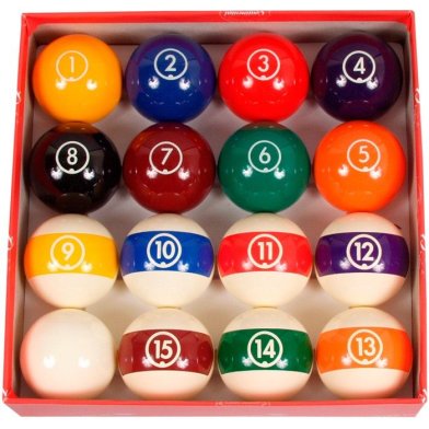 Poolballen set Aramith Continental 48 mm