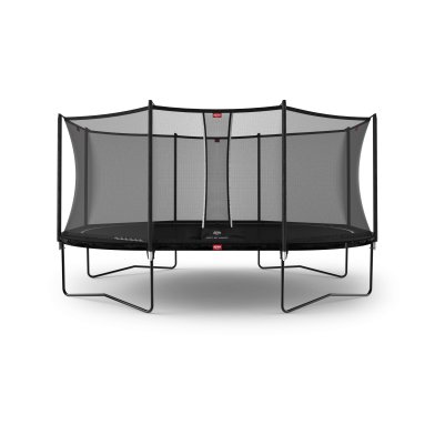 BERG Grand Favorit Regular Trampoline 520 Zwart + Safety Net Comfort